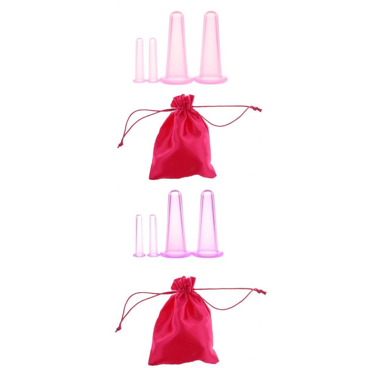 8 Pieces Silicone Vacuum Massage Cupping Set For Body Facial Anti Cellulite