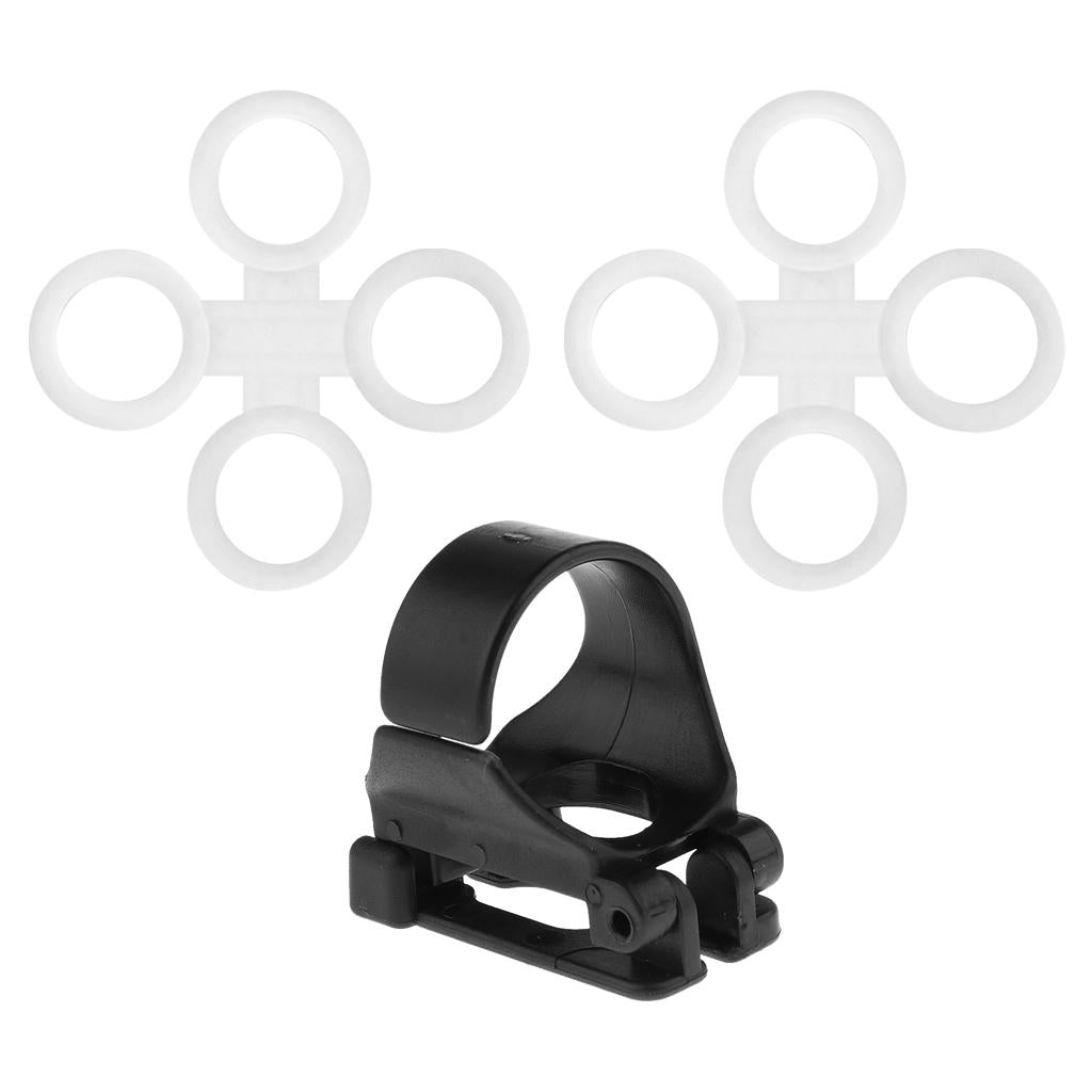 5 Pieces Scuba Diving Dive Snorkeling Silicone Snorkel Keeper Clip Holder