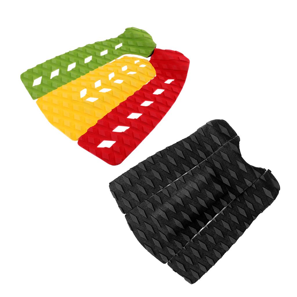 6 Pieces Surfboard Traction Pad Skimboard Tail Pad for Shortboard Funboard