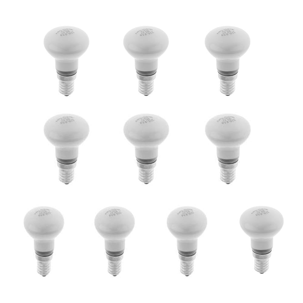10x Reflector Spotlight Bulb Lava Lamp Lightbulb Small Screw SES White - R39 - 30W