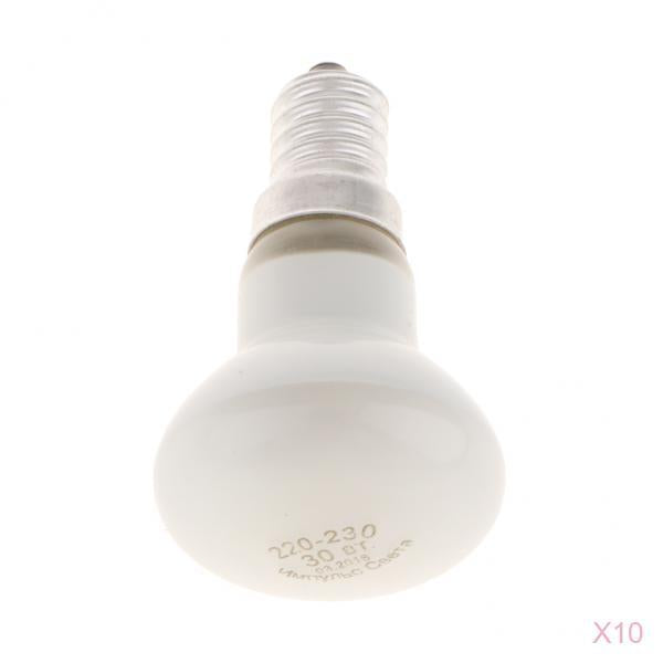 10x Reflector Spotlight Bulb Lava Lamp Lightbulb Small Screw SES White - R39 - 30W