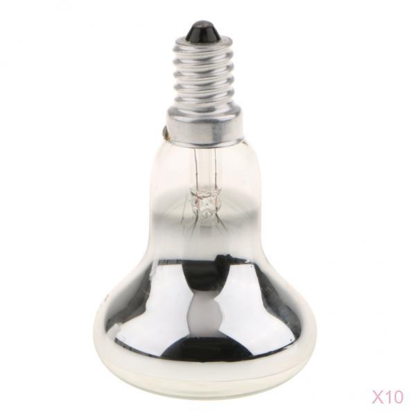 10x Reflector Spotlight Bulb Lamp Lightbulb Small Screw SES Transparent - R50 - 40W