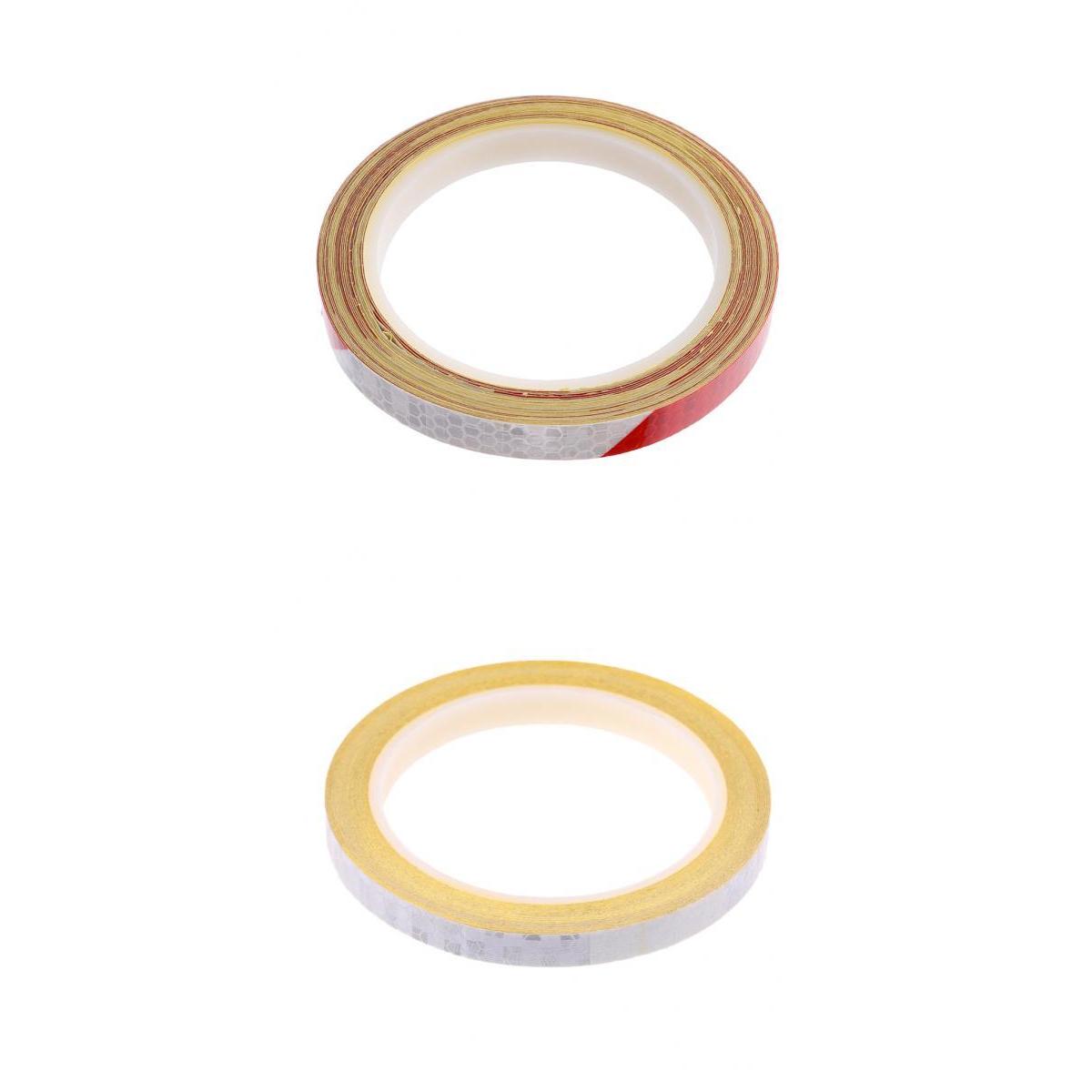 2pcs Bike Reflective Sticker Cycling Reflector Tape Bicycle Accessories 8m