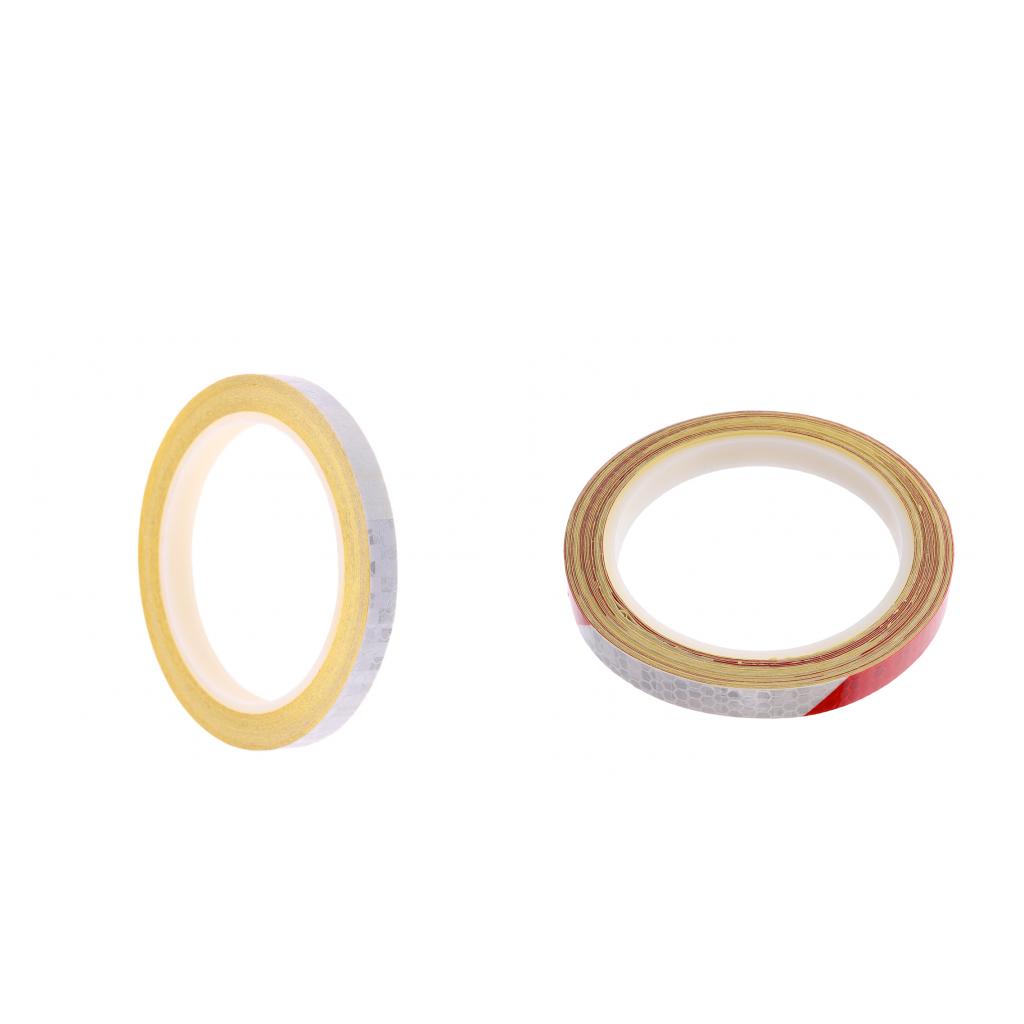 2pcs Bike Reflective Sticker Cycling Reflector Tape Bicycle Accessories 8m