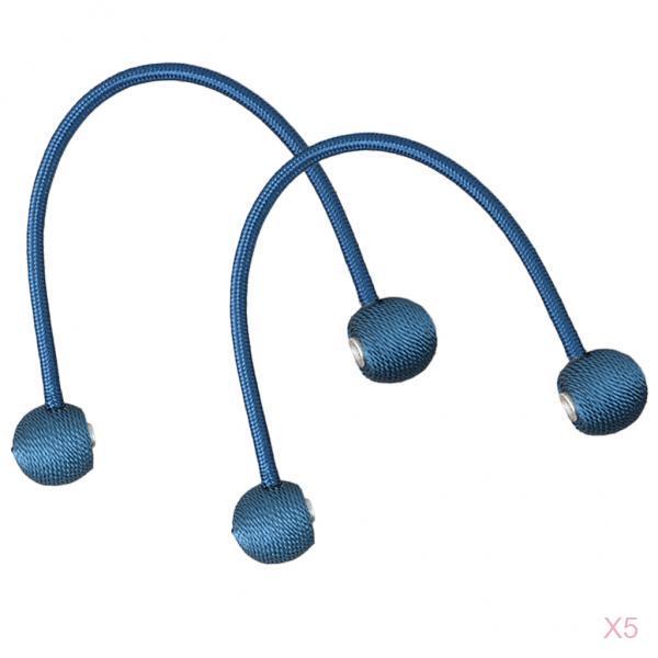 10x Window Curtain Tie Back Curtain Holdback Blind Holder Blue - 40cm