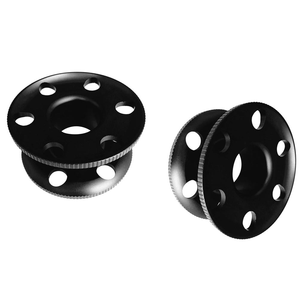 2 Pieces Aluminum Scuba Diving Finger Spool Dive Reel Empty Guide Line Spool