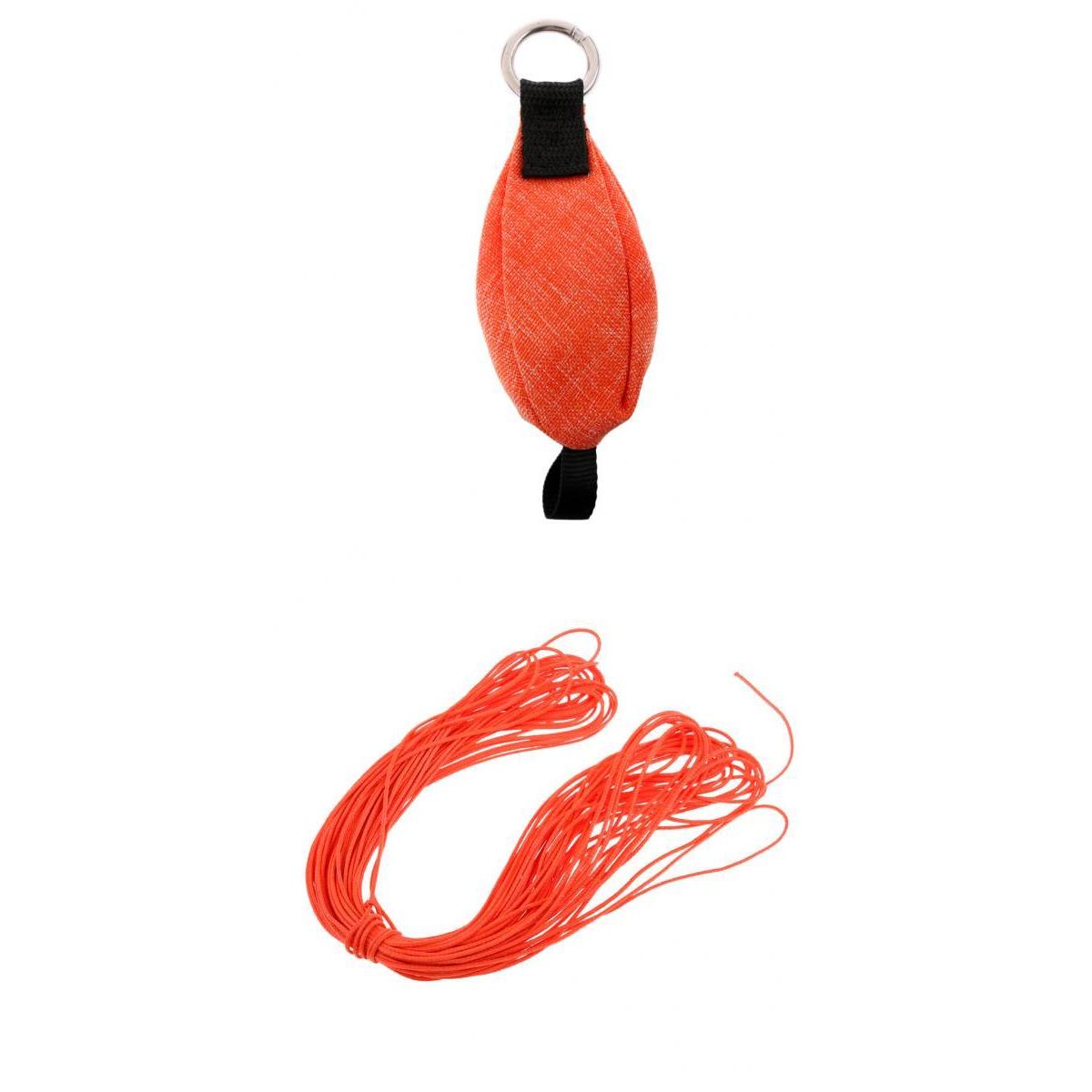 250g/8.8 oz Climbing Tree Arborist Throw Weight Bag 10m Orange Rope