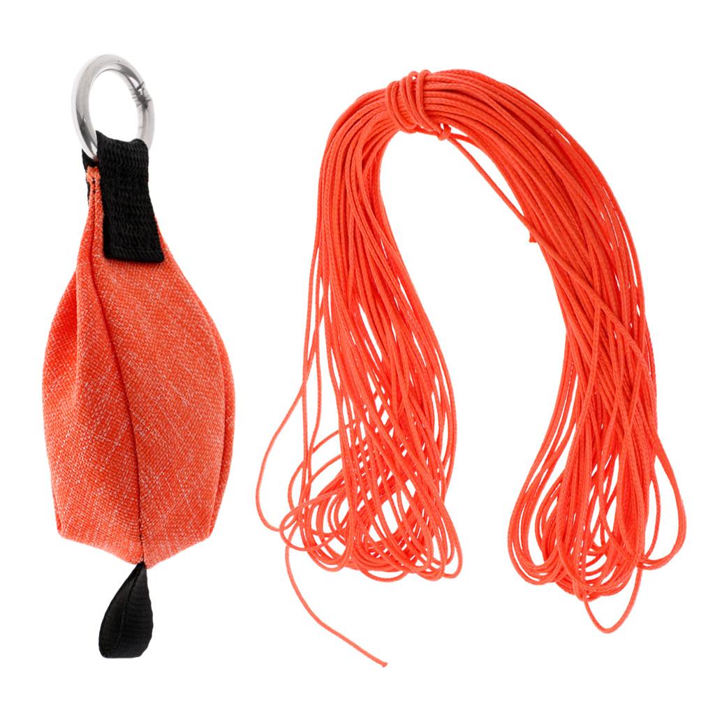 250g/8.8 oz Climbing Tree Arborist Throw Weight Bag 10m Orange Rope