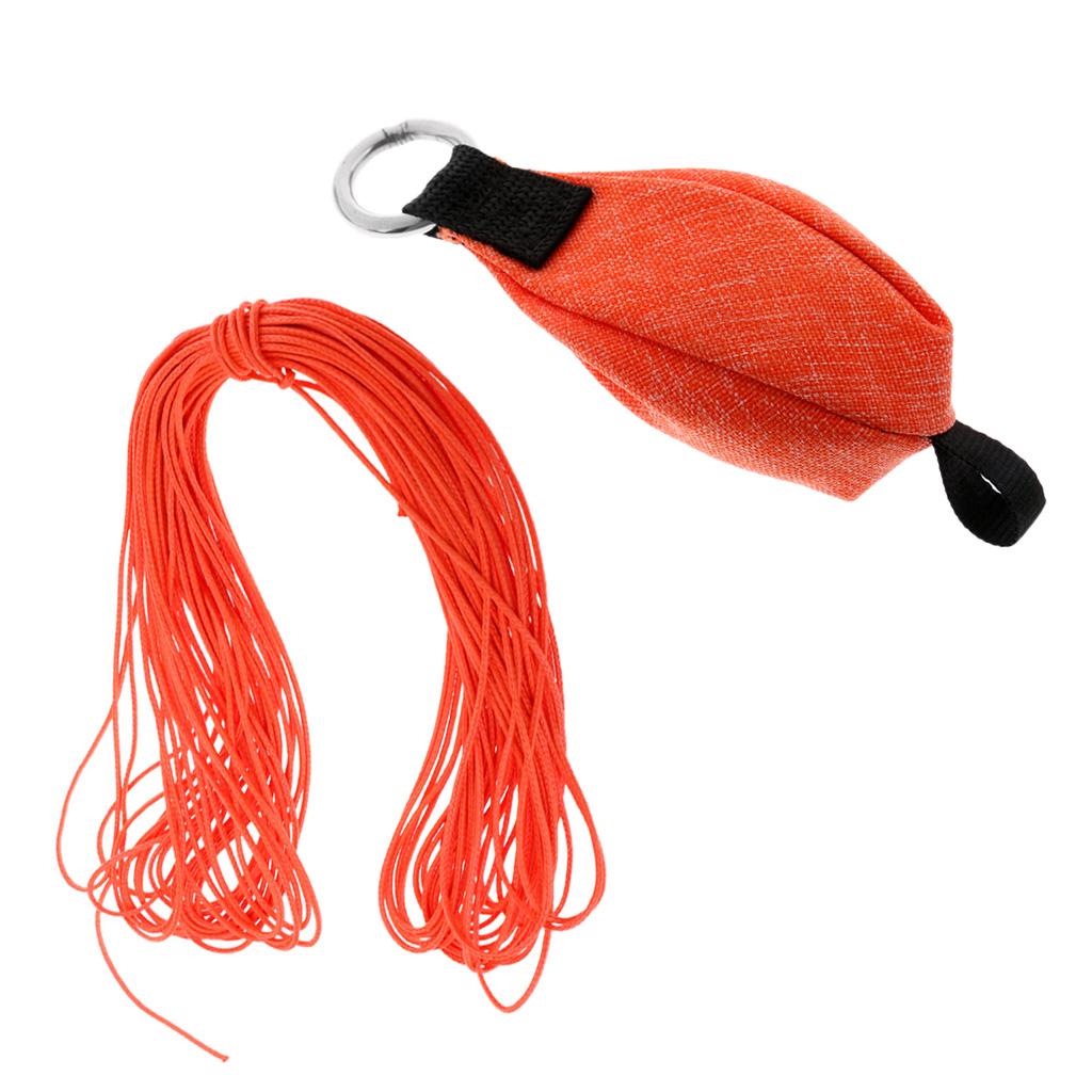 250g/8.8 oz Climbing Tree Arborist Throw Weight Bag 15m Orange Rope