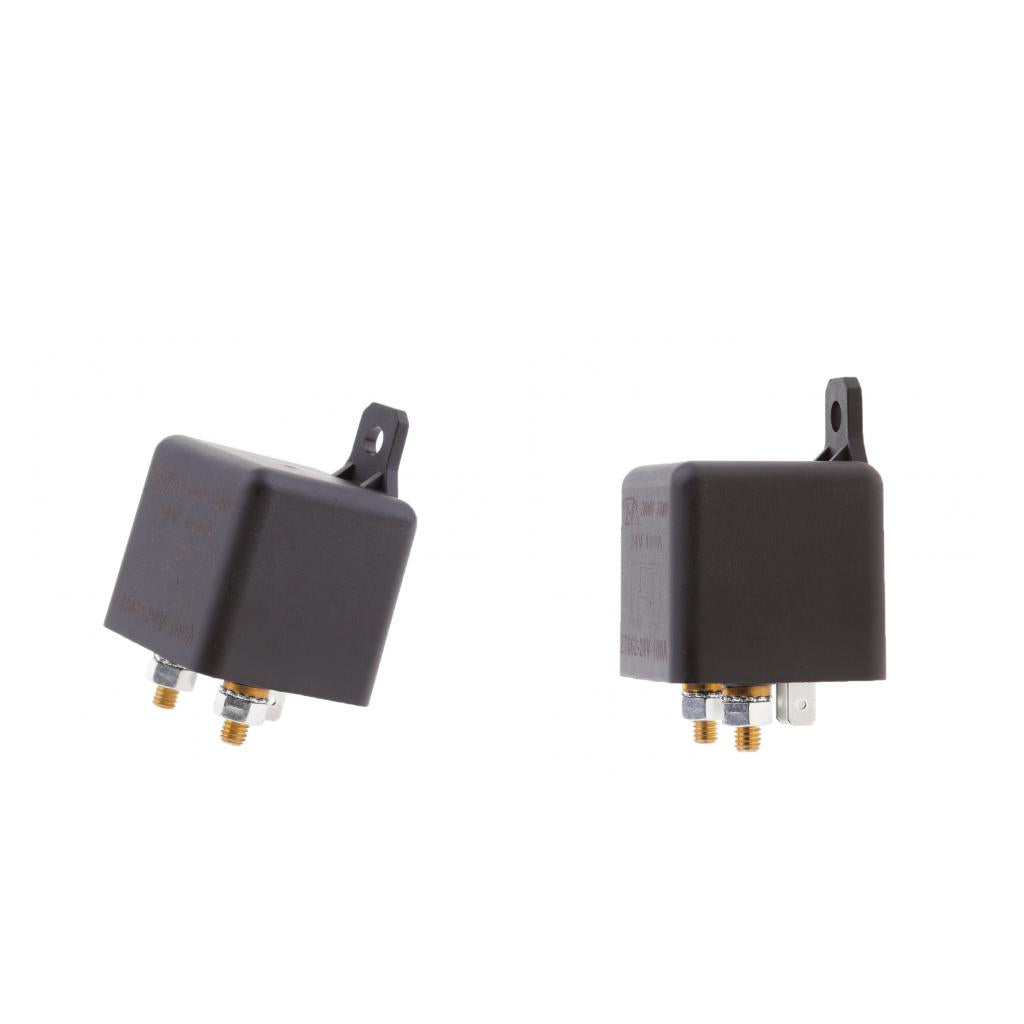 2 Pieces Car Boat Marine 24V 100A Split Charge Relay Switch 4 Terminal Relay
