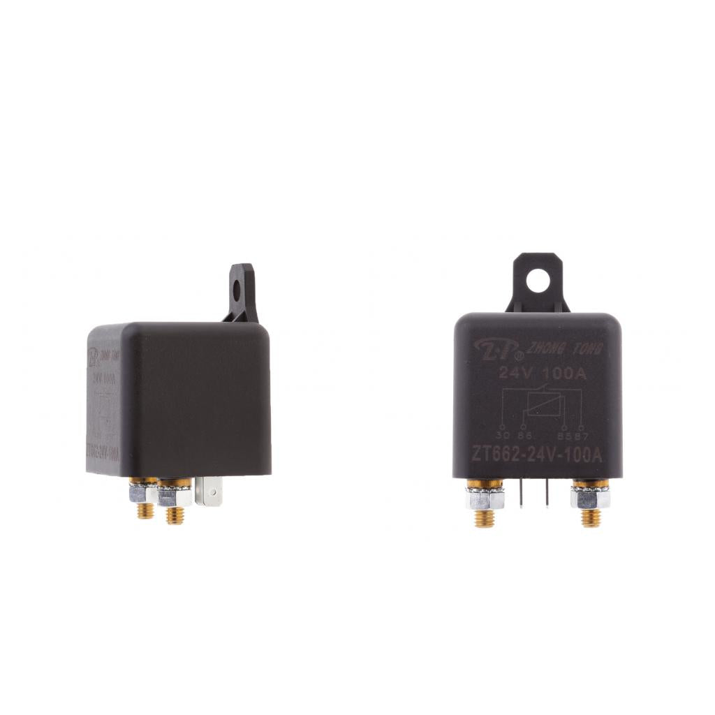 2 Pieces Car Boat Marine 24V 100A Split Charge Relay Switch 4 Terminal Relay