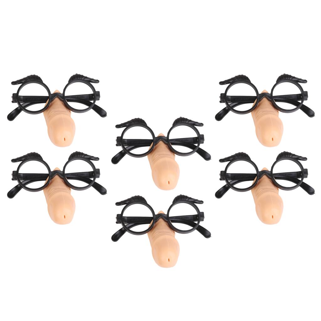 6x Funny Plastic Willy Penis Eyeglasses Hen Night Bachelorette Party Supply