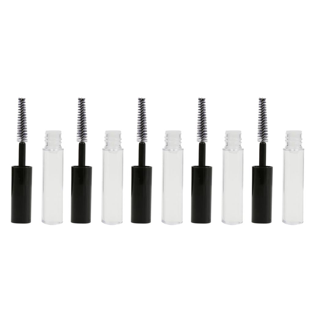 5 Pieces 4ML Plastic Empty Mascara Eyelash Oil Bottle Lip Gloss Liquid Tube