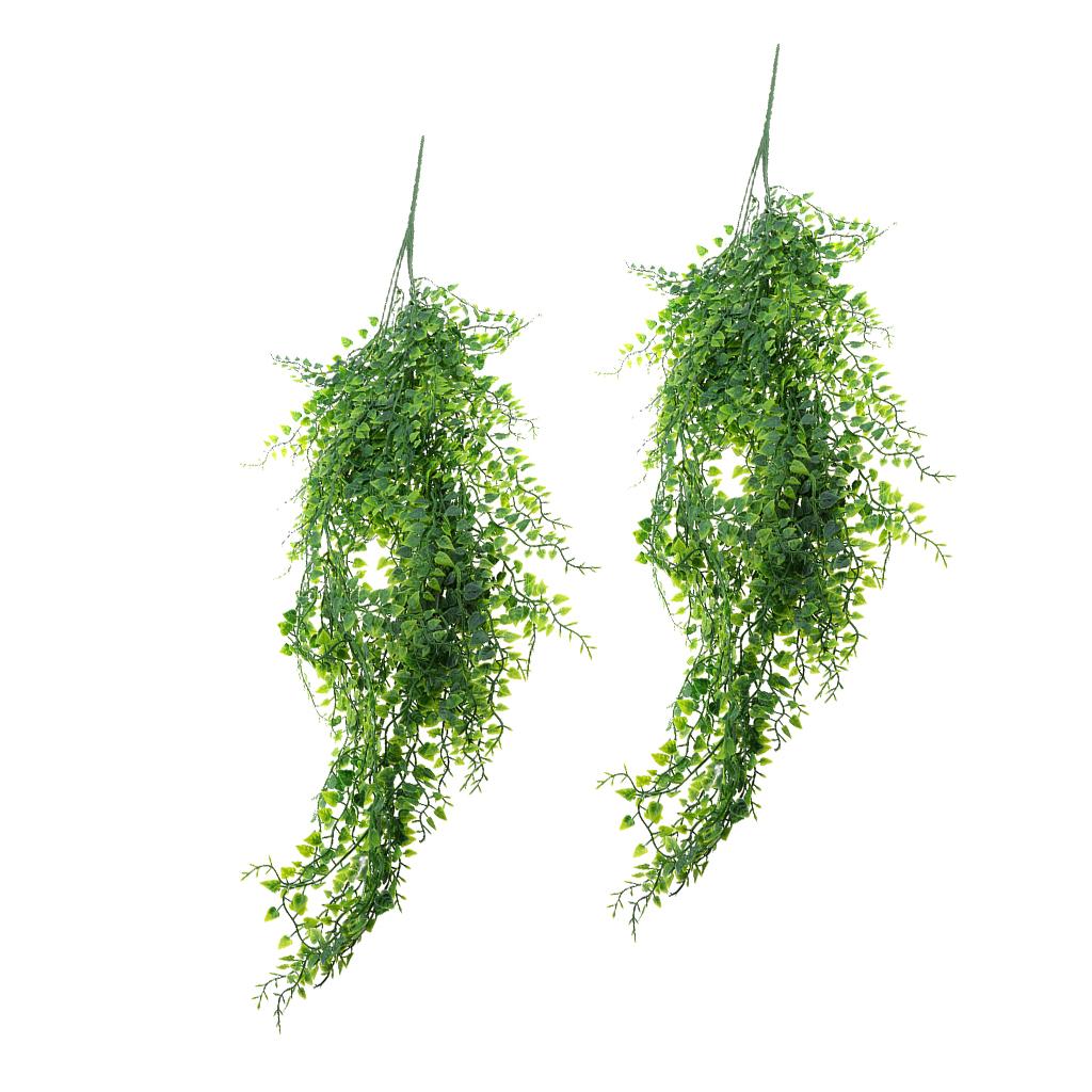 2x Artificial Weeping Ivy Vine Plants Outdoor Indoor Hanging Decor 75cm
