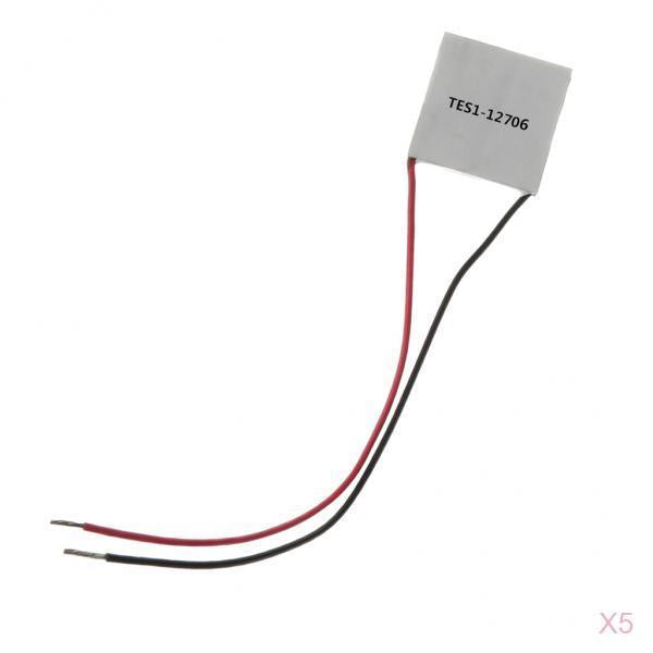 5Pcs Heatsink 30x30mm Thermoelectric Cooler Peltier Plate Module TES1-12706
