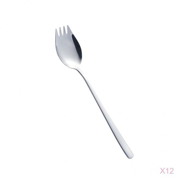 12 pieces Travel Camping Picnic Stainless Steel Spoon Spork Cutlery Flatware