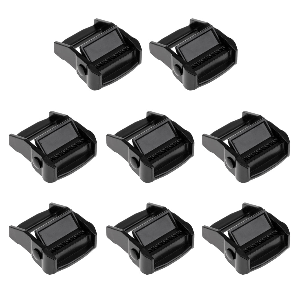 8 Pieces Kayak Canoe Carrier Cam Buckle Toggle Clip Strap Webbing Buckle