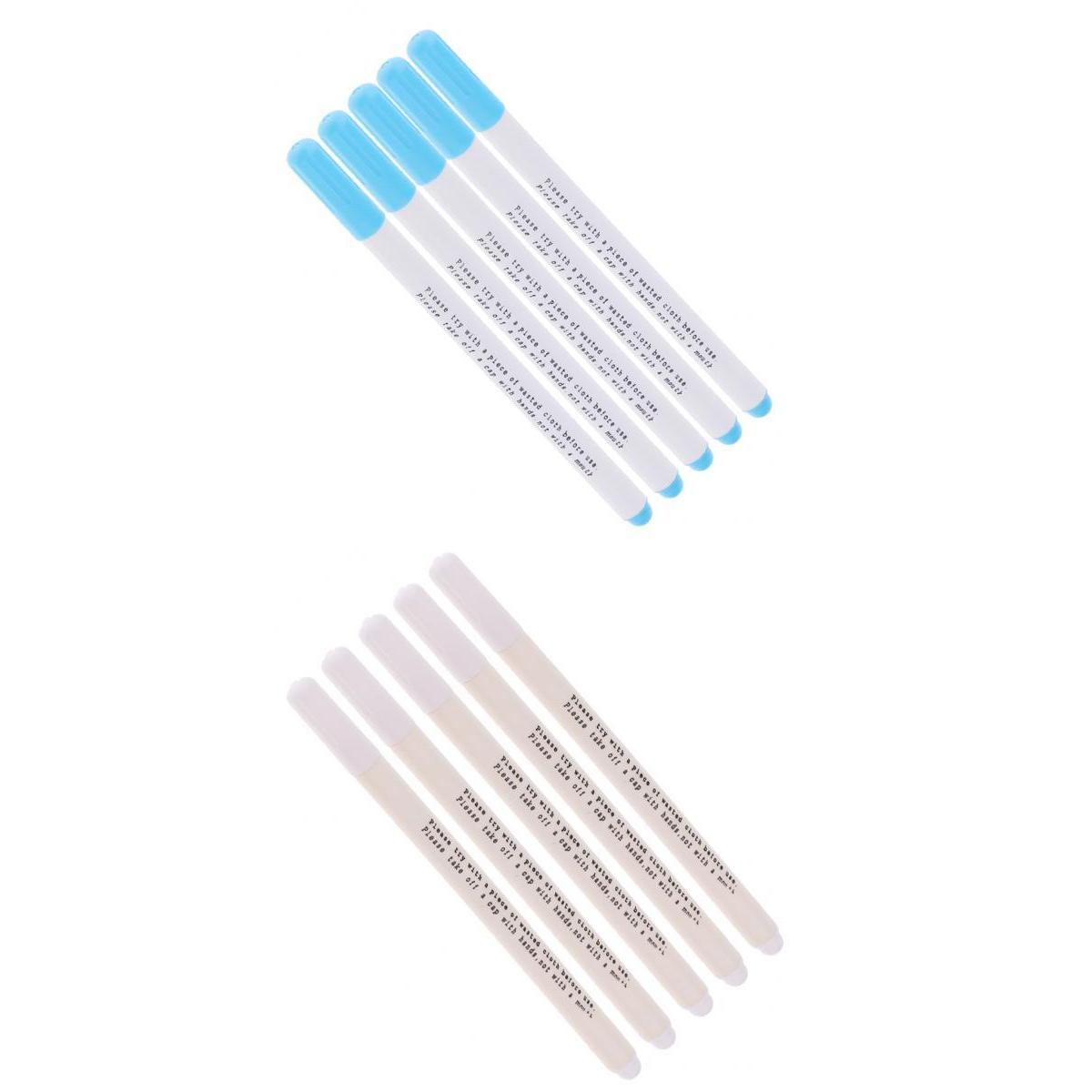 10 Pieces Water Erasable Pen Vanishing Marker Water Soluble Pens For Tailor