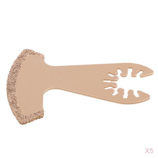 5 Pieces Multi Function Tool Diamond Boot Tile Grout Remover Saw Blade 65mm