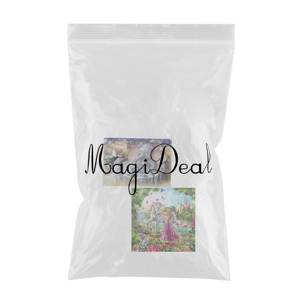 2Pcs 5D Diamond Embroidery Painting Elephant Horse Beauty Cross Stitch Kits