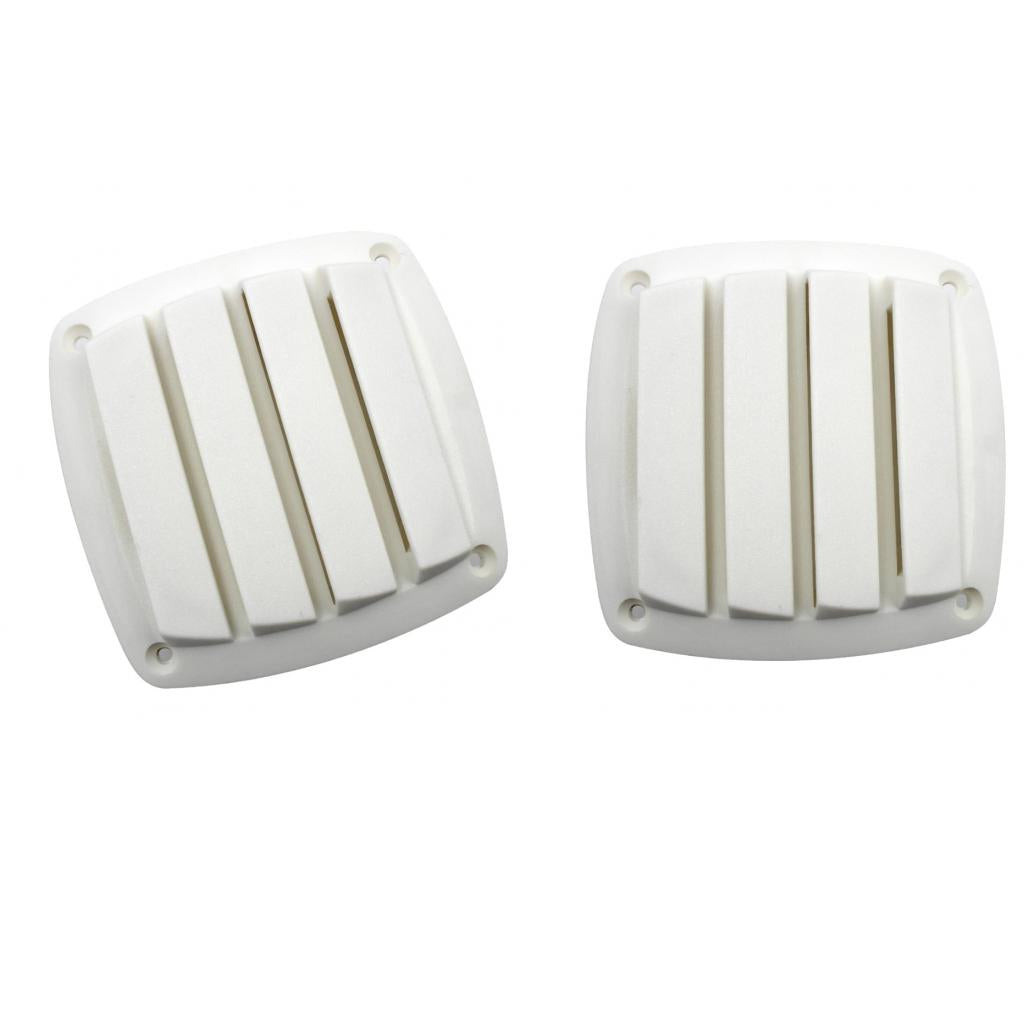2x Plastic Boat Hose Intake Vent Ventilation Cover for Boat White 4 Inch
