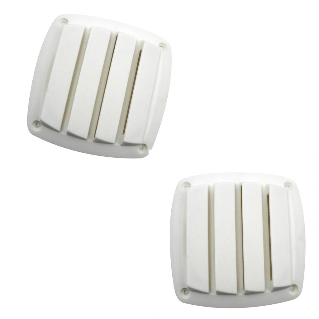 2x Plastic Boat Hose Intake Vent Ventilation Cover for Boat White 4 Inch