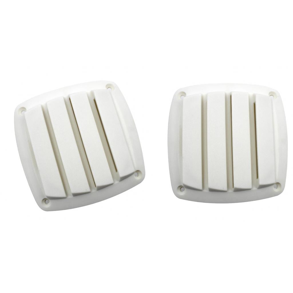 2x Plastic Boat Hose Intake Vent Ventilation Cover for Boat White 4 Inch