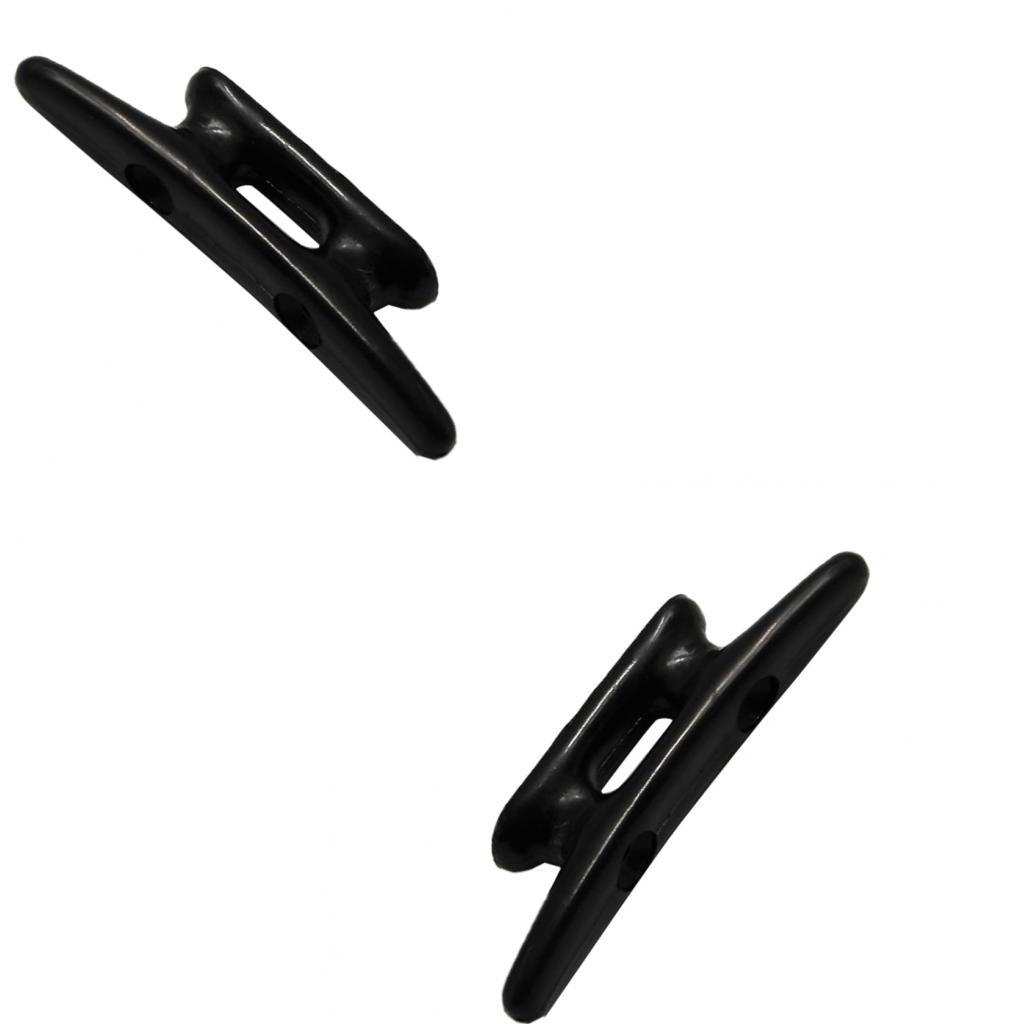 2pcs 3 Black Nylon Closed Base Marine Boat & Dock 3 inch Cleat"