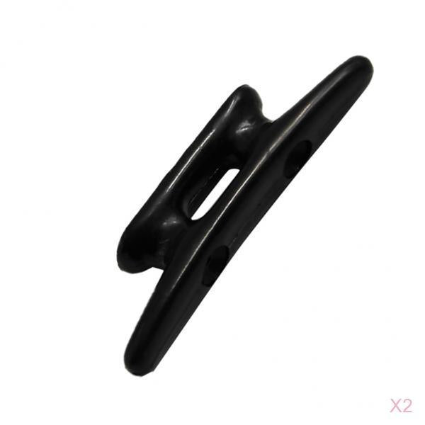 2pcs 3 Black Nylon Closed Base Marine Boat & Dock 3 inch Cleat"