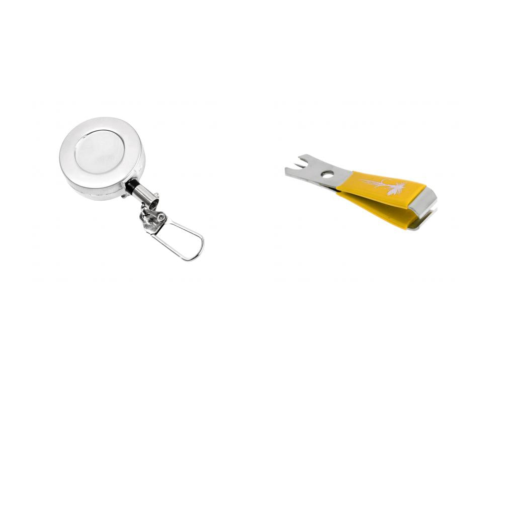 3 in 1 Fishing Line Nipper Clippers and Pin-on Retractor Zinger Gear Keeper