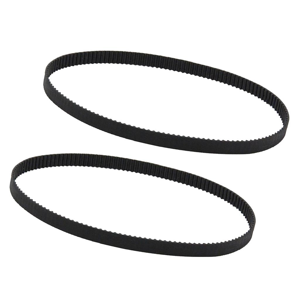 2Pcs 3D Printer Belt Closed Loop Rubber GT2 Timing Belt 2GT-6 Black 280mm