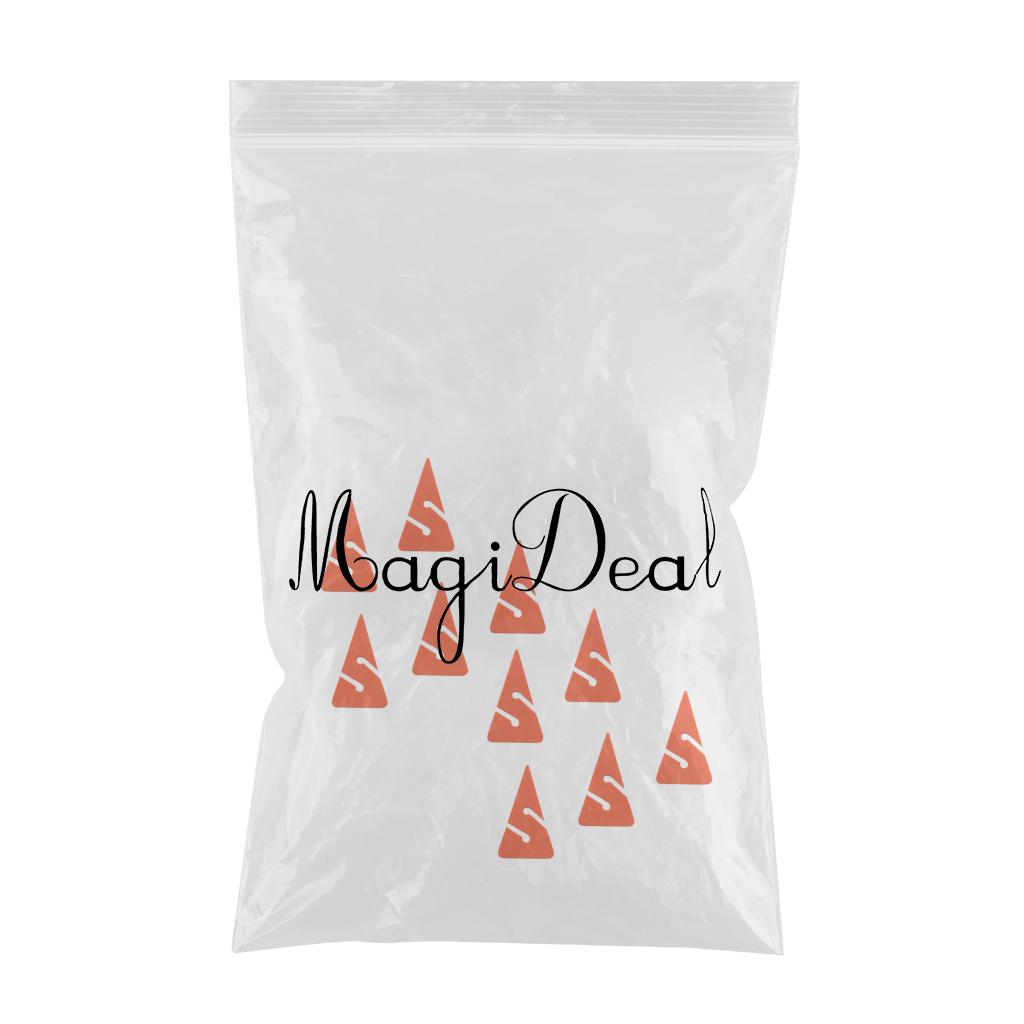 10 Pieces Triangle Line Arrow Marker for Scuba Cave and Wreck Diving Orange
