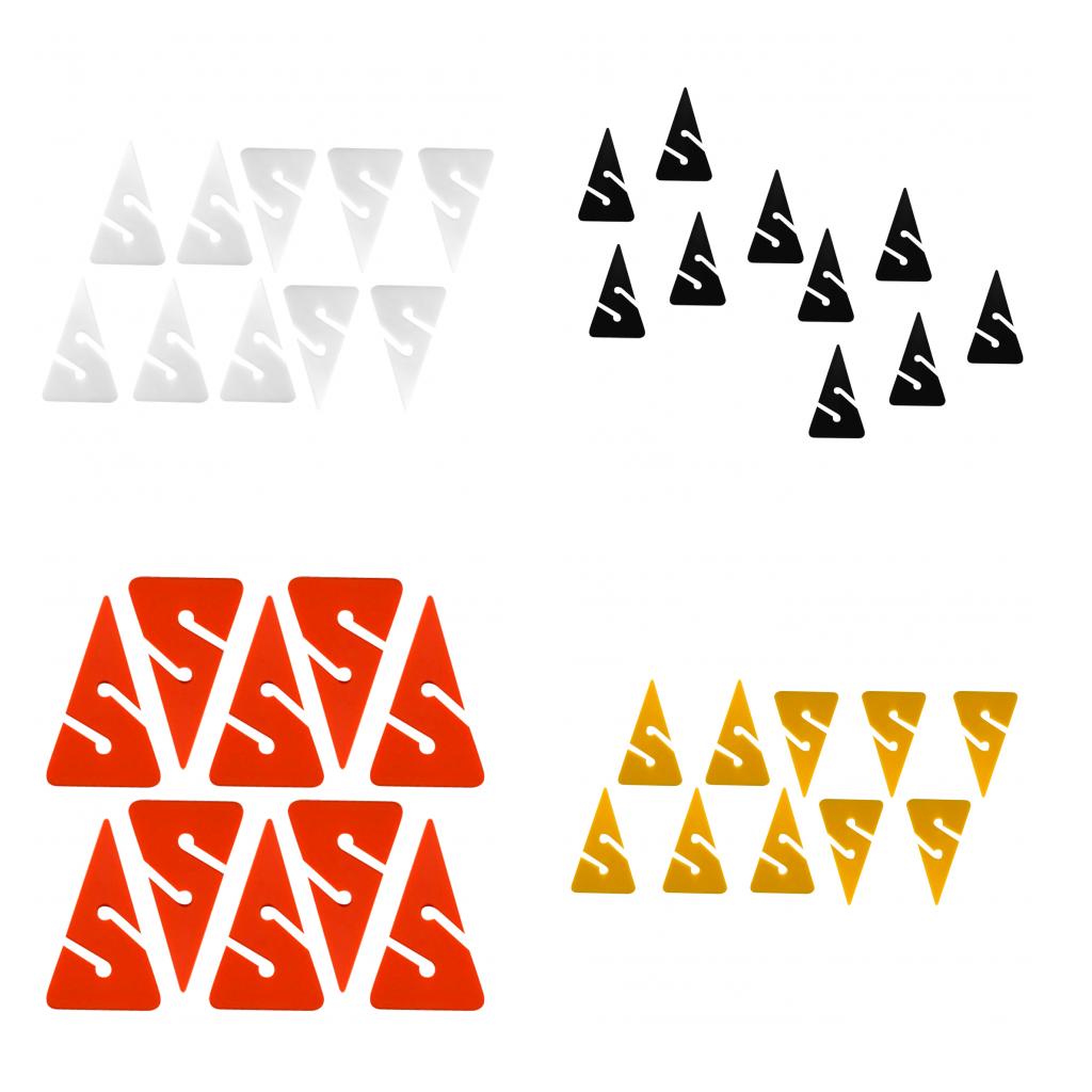 10 Pieces Triangle Line Arrow Marker for Scuba Cave and Wreck Diving Orange