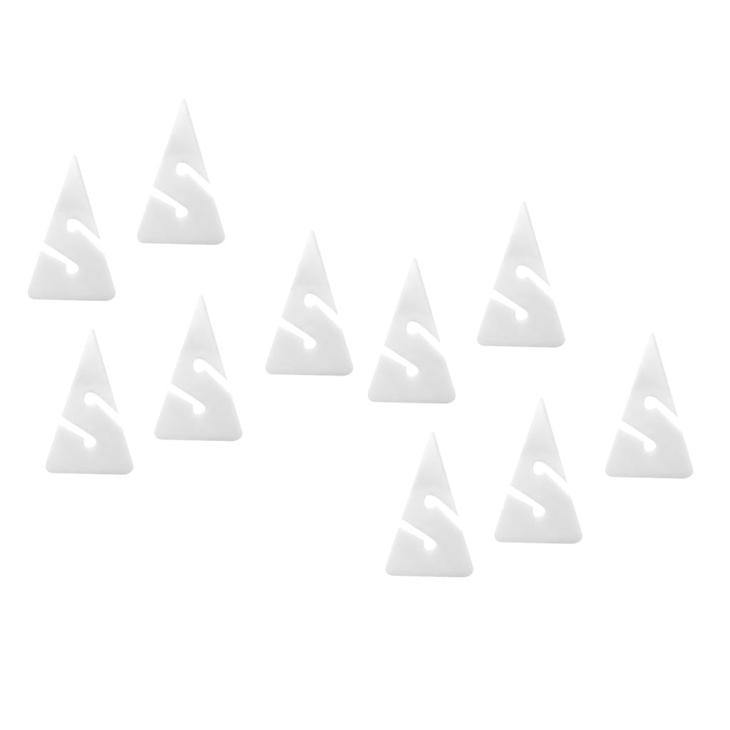 10 Pieces Triangle Line Arrow Marker for Scuba Cave and Wreck Diving White