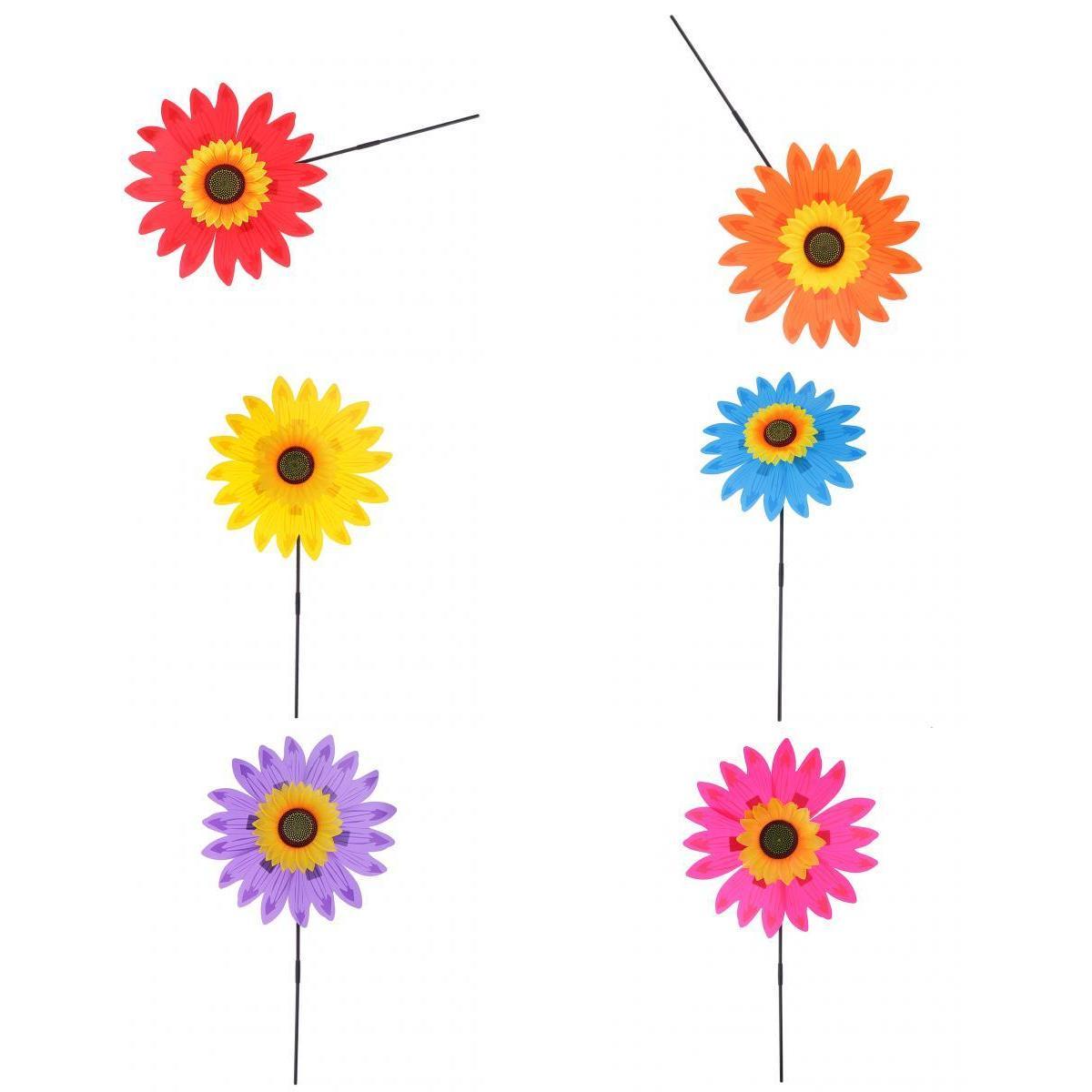 36cm DIY Sunflower Windmill Wind Rotator Outdoor Playground 6pcs