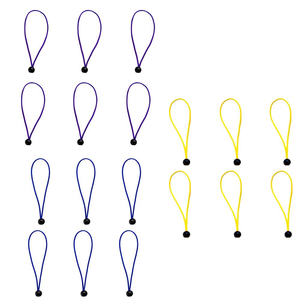 18pcs 6 Multiuse Elastic Bungee Shock Cord Rope for Camping Hiking 3mmx15cm"