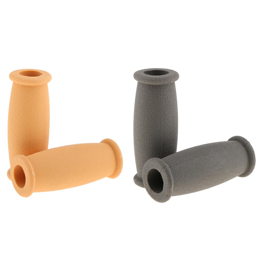 2 Pairs Rubber Crutch Hand Grip Cover Crutches Handle Replacement Covers