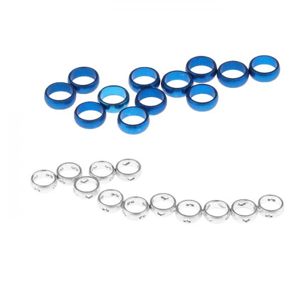 24 Pieces Aluminum Dart Sharft Protect Flights O Rings Spare Gripper Ring