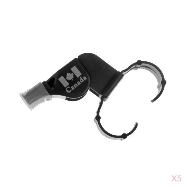 5x Plastic Derby Skate/Football/Sport Referee Finger Mouth Grip Whistle