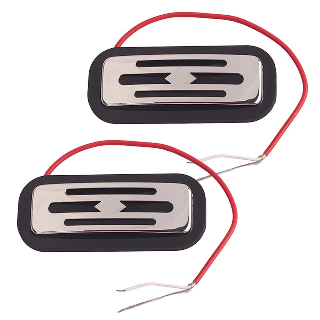 2 Pieces Vintage Toaster Humbucker Pickup with Black Cover for Hofner Guitar