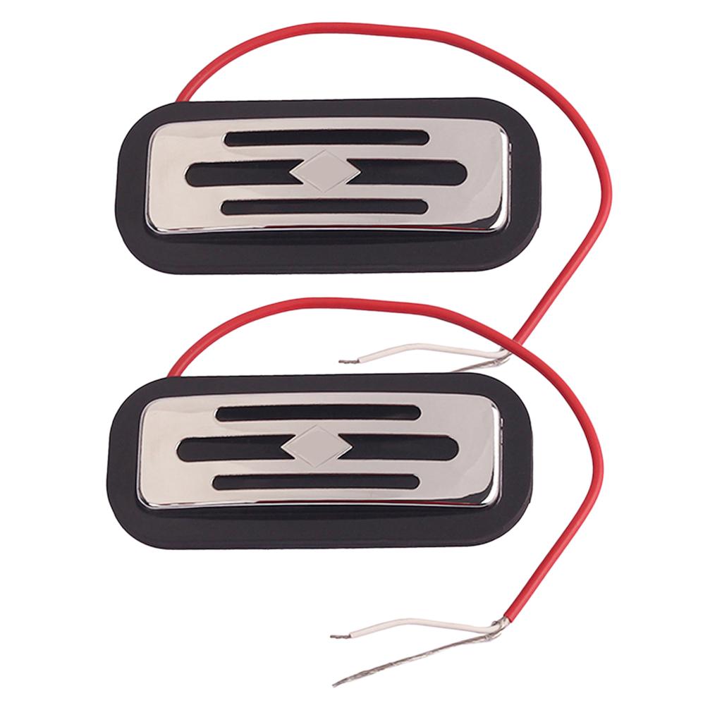 2 Pieces Vintage Toaster Humbucker Pickup with Black Cover for Hofner Guitar