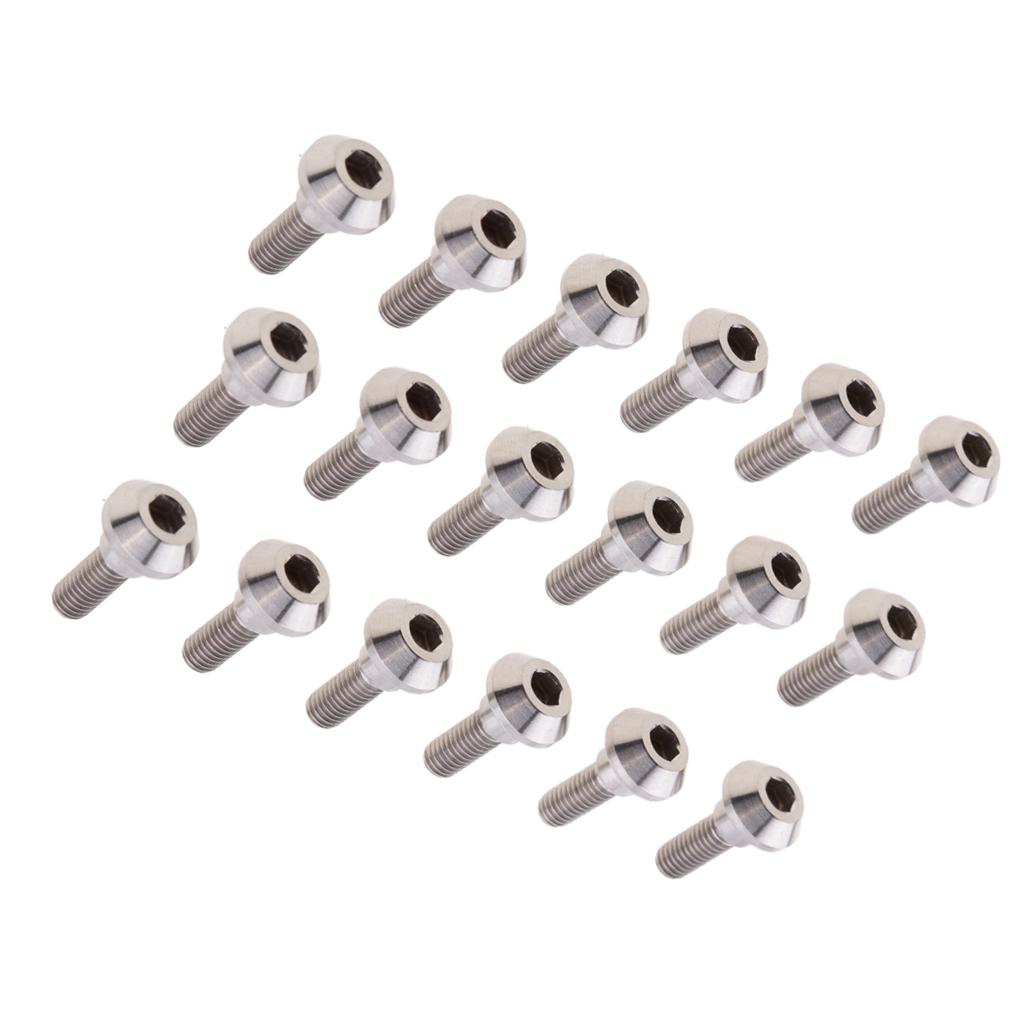 18pcs M6 x 20mm Titanium Ti Disc Brake Rotor Bolts for Suzuki GSXR Yamaha