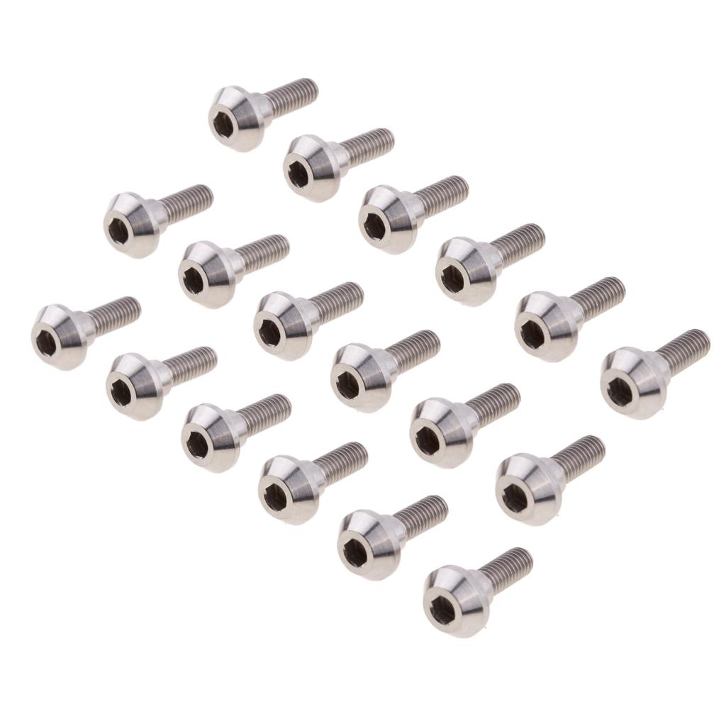 18pcs M6 x 20mm Titanium Ti Disc Brake Rotor Bolts for Suzuki GSXR Yamaha
