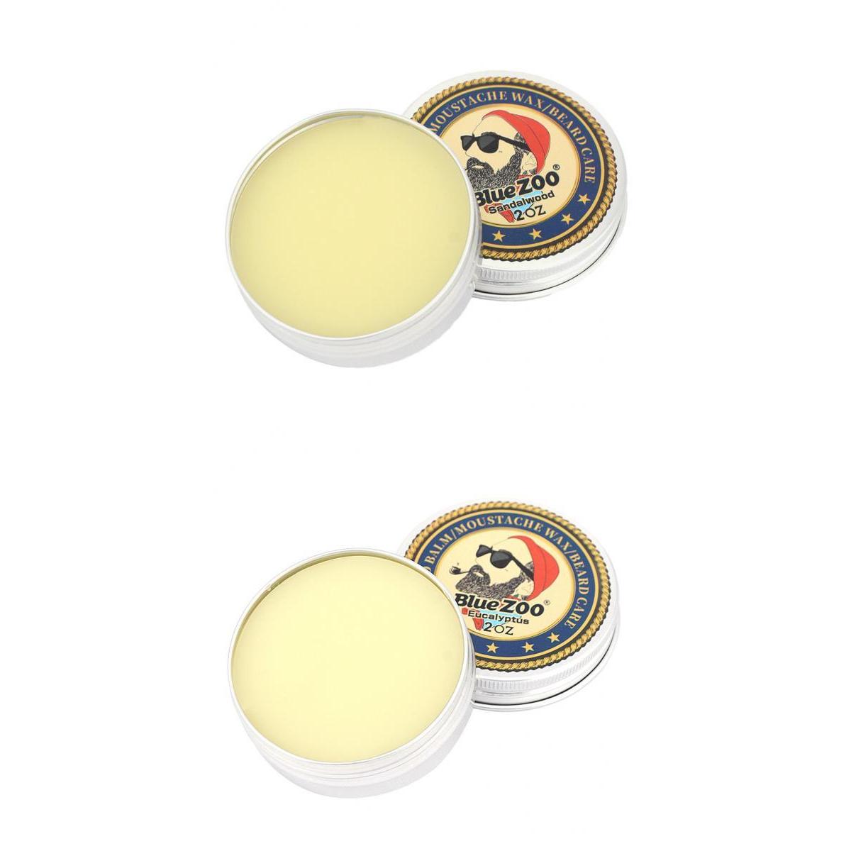 2 Scented Men Beard Balm Leave-In Taming Styling Conditioner Moustache Wax