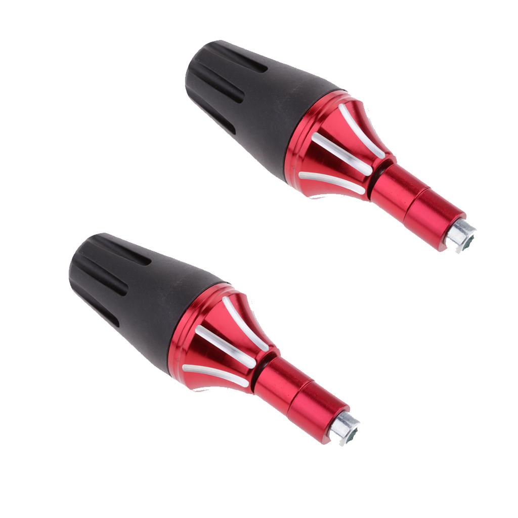 2Pcs Frame Slider Falling Crash Protector for Motorcycle Motorbike Red