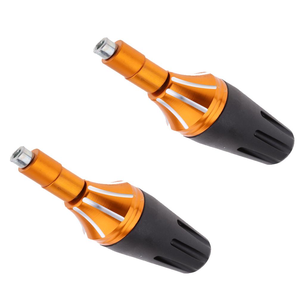 2Pcs Frame Slider Falling Crash Protector for Motorcycle Motorbike Orange