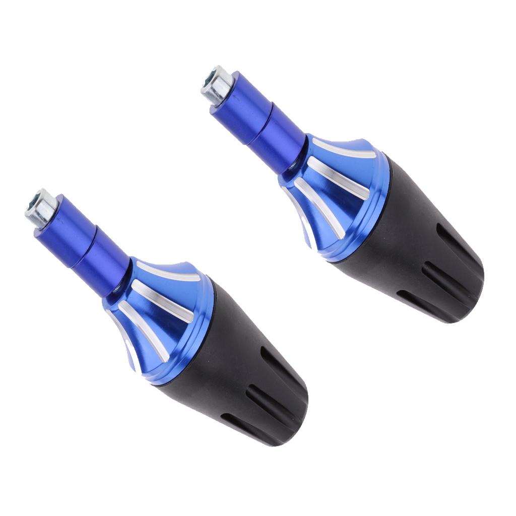2Pcs Frame Slider Falling Crash Protector for Motorcycle Motorbike Blue