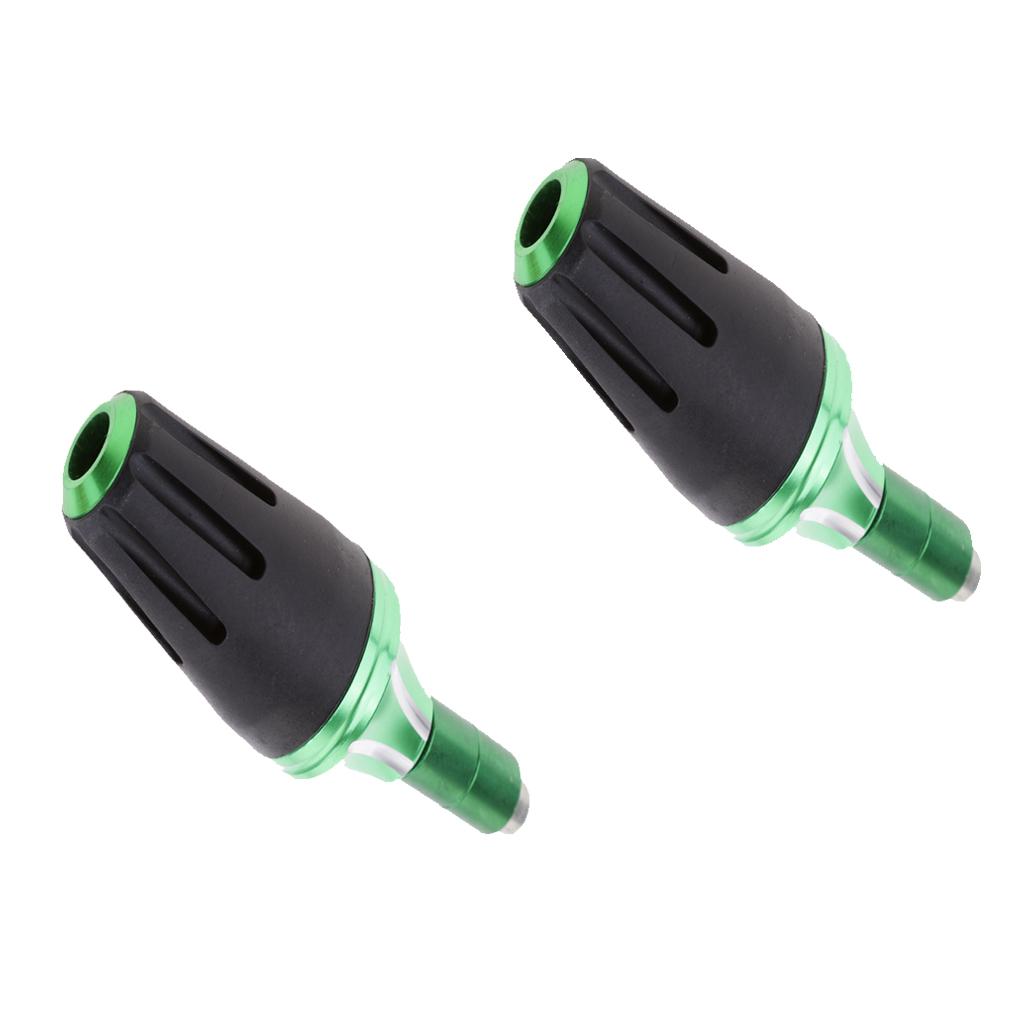 2Pcs Frame Slider Falling Crash Protector for Motorcycle Motorbike Green