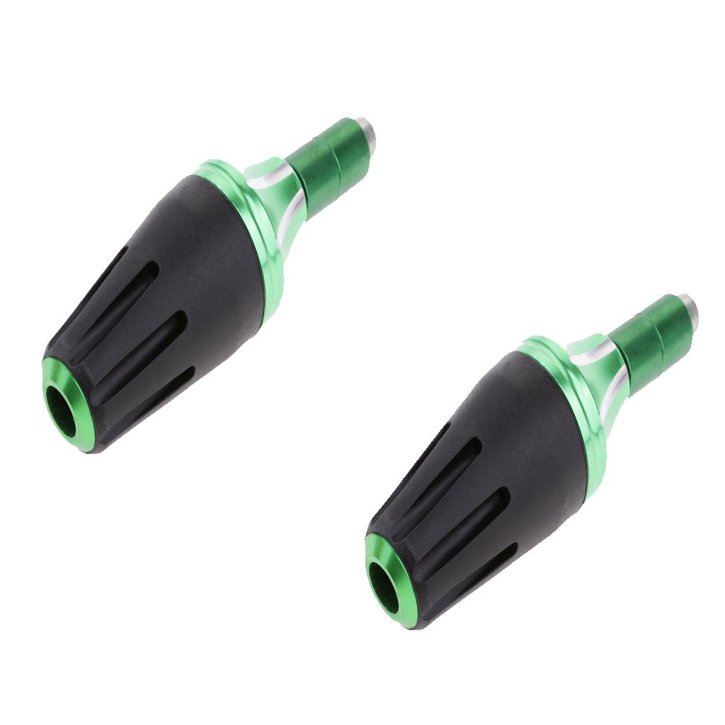 2Pcs Frame Slider Falling Crash Protector for Motorcycle Motorbike Green