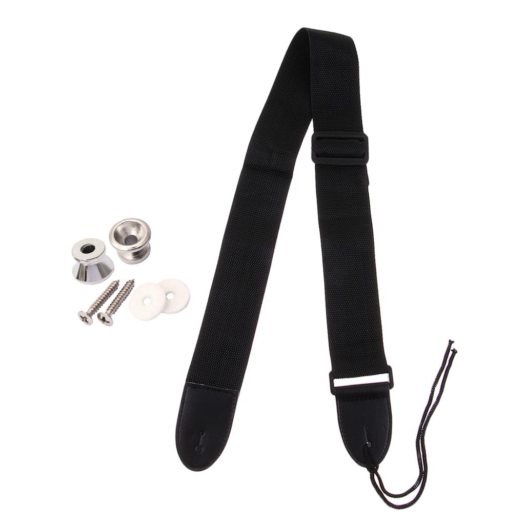Adjustable Guitar Strap Belt with 2pcs Guitar Strap Lock for Acoustic Guitar